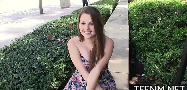  Money for legal age teenager cali hayes in exchange for fellatio